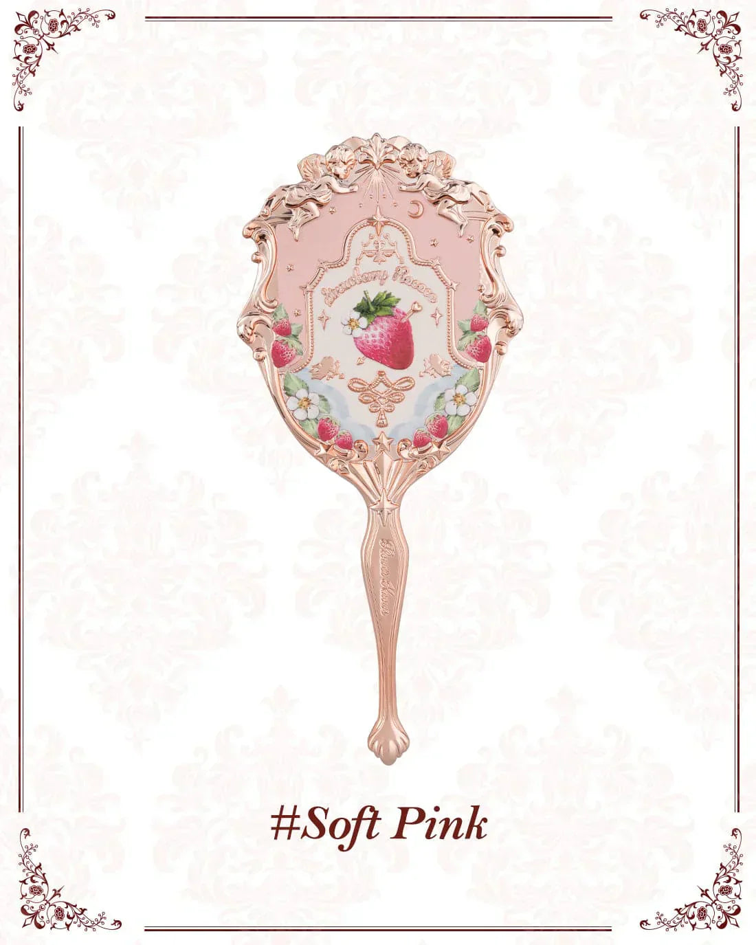 Flower Knows - Strawberry Rococo Hand Mirror