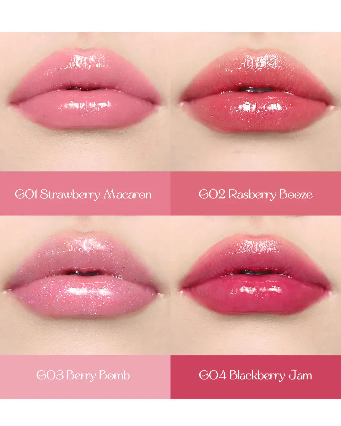 Flower Knows - Violet Strawberry Rococo Glowy Lip Gloss