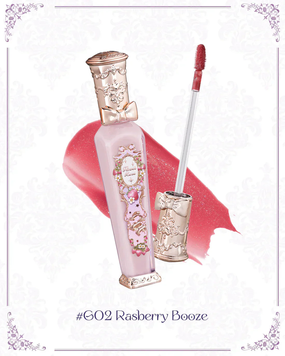 Flower Knows - Violet Strawberry Rococo Glowy Lip Gloss