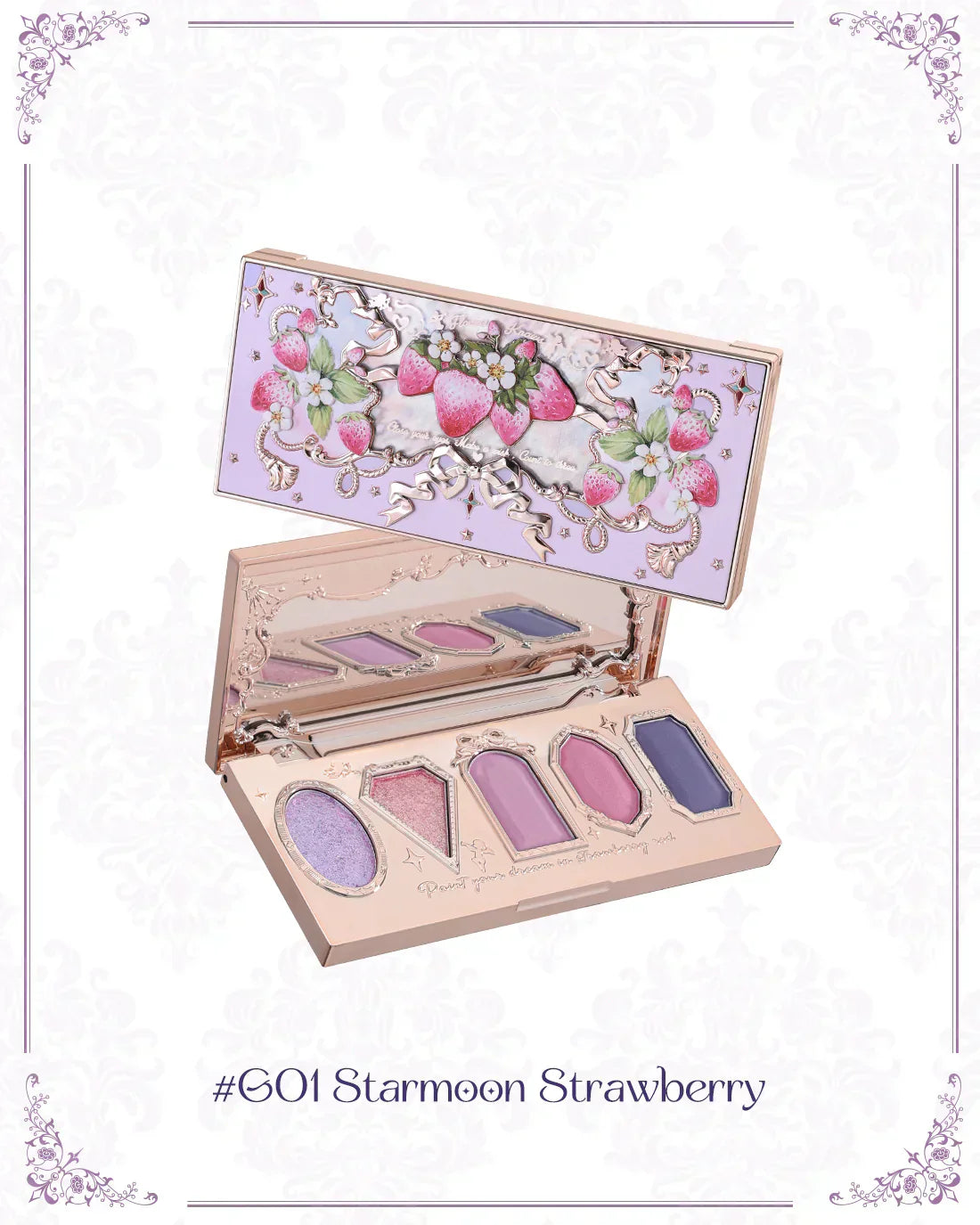 Flower Knows - Violet Strawberry Rococo Eyeshadow Palette