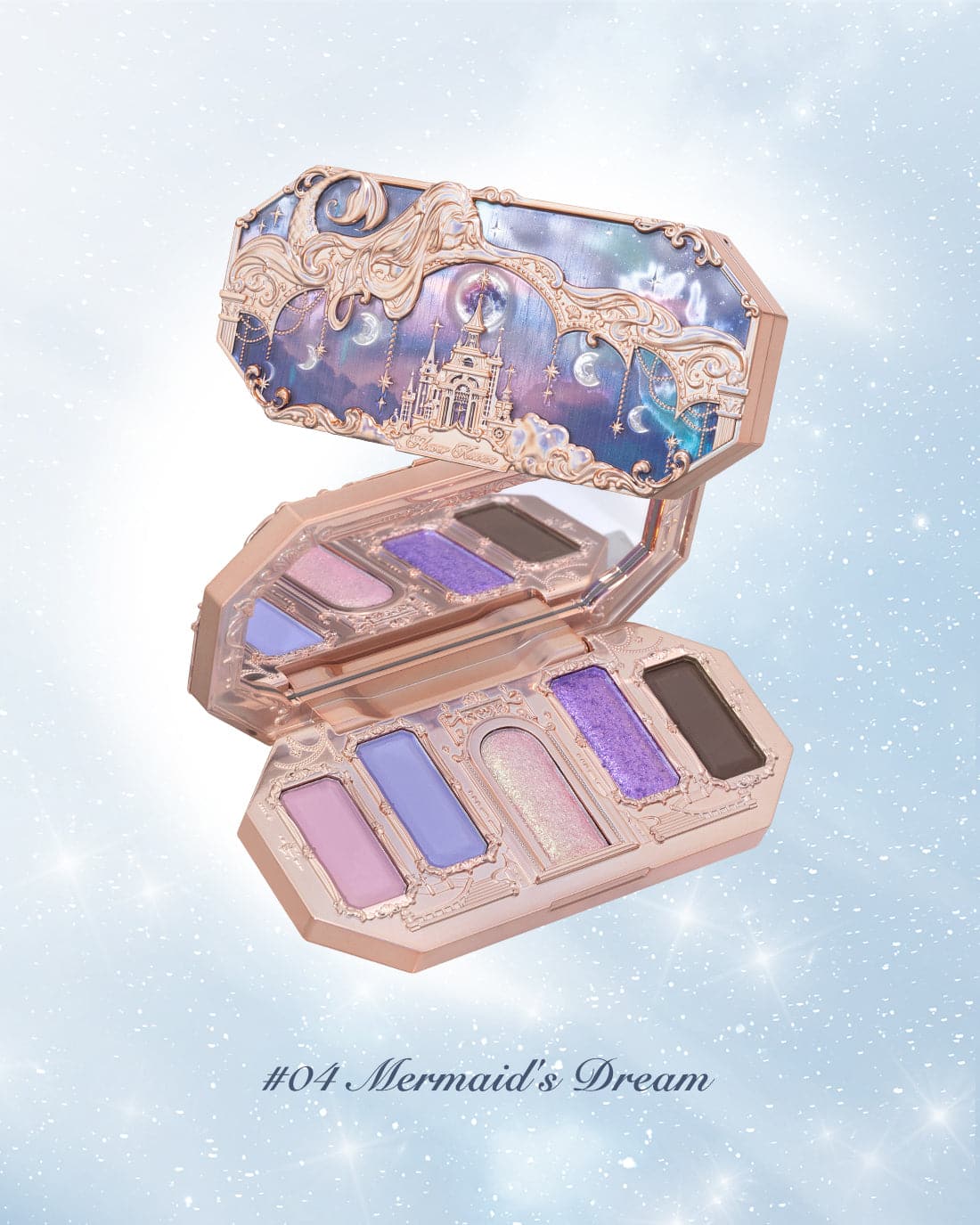 Flower Knows - Moonlight Mermaid Five-Color Jewelry Eyeshadow Palette