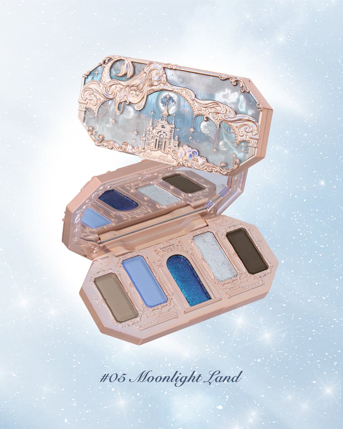 Flower Knows - Moonlight Mermaid Five-Color Jewelry Eyeshadow Palette