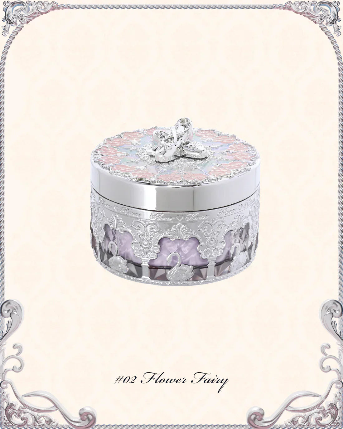 Flower Knows - Swan Ballet Music box Loose Setting Powder